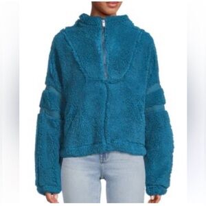 Free People Oversized Half Zip Pullover Nantucket Fleece. Size extra small.